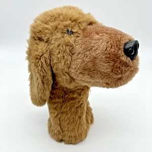 Vintage Toys By Daphne Golden Retriever Lab copricapo cane golf pupazzo mano 12" peluche - Foto 1 di 19