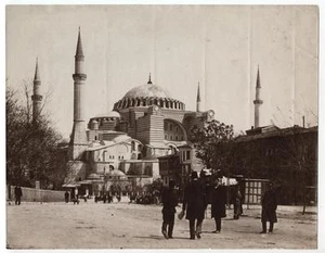 c1880 Photograph Exterior Hagia Sophie Cathedral Mosque Istanbul, Constantinople - Picture 1 of 1