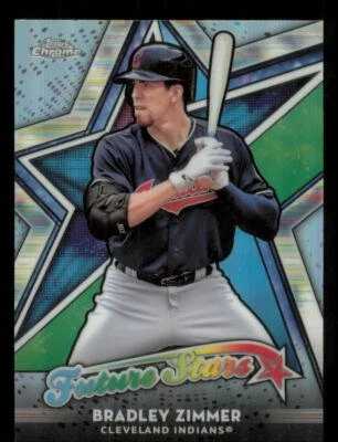 2018 Topps Chrome Future Stars Bradley Zimmer Cleveland Indians #FS-5 - Image 1 of 2