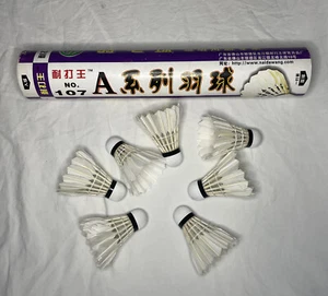 Badminton Birdies Feather Bedminton Shuttlecocks No. 107 Maids Wang 7 Pcs - Picture 1 of 4