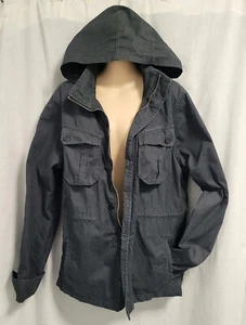 Vans Charcoal Detachable Hood Jacket Overcoat Size M - Picture 1 of 8