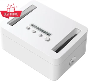 Metal Time Lock Box Smart Timed Safe Storage USB C Child Lock - Picture 1 of 12