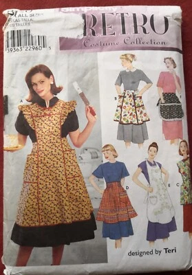 Simplicity RETRO APRON COLLECTION Designed by Teri - Image 1 of 3