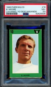 1968 BOBBY MOORE FHER/DETERGENTE WILCO LAVANDO, YO DESCANSANDO #10 (PSA 3.5) - Bild 1 von 2