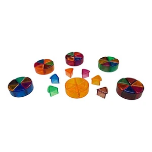 Juego completo de 6 fichas translúcidas y cuñas de puntuación Trivial Pursuit - Imagen 1 de 3