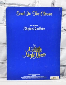 Partituras Send in the Clowns de Stephen Sondheim 1973 A Little Night Music - Imagen 1 de 10
