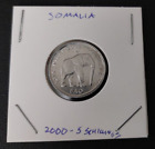 2000 SOMALIA 5 SCHILLINGS/SCELLINI F.A.O.   ELEPHANT   SEE PICS