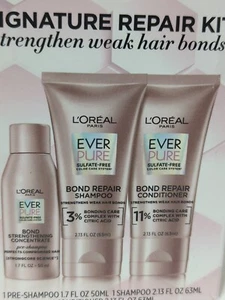 L'Oreal Signature Repair Kit Bond Repair Pre-Shampoo, Shampoo, & Conditioner - Picture 1 of 6