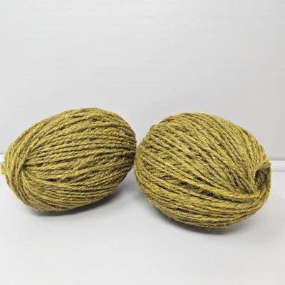 Lote de hilos de lana 4,3 oz mostaza oscura aspecto brezo #3 Y10 Foto 1 de 4