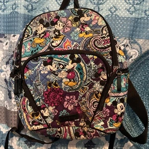 Vera Bradley medium  Backpack Disney Mickey's Paisley Celebration - Picture 1 of 9