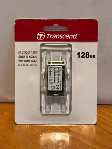 NEW Transcend 128GB SATA III 6Gb/s 430S 42 mm M.2 SSD Solid State Drive - Picture 1 of 3