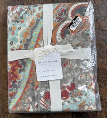 Nova cortina de chuveiro Pottery Barn Paloma 72" - Imagem 1 de 2