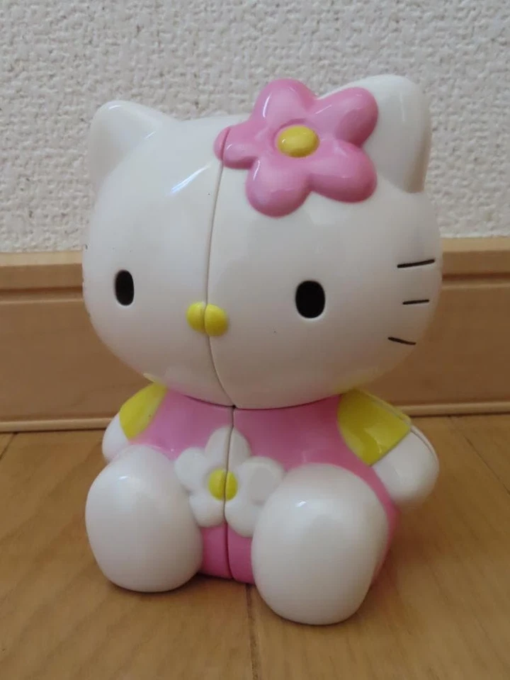 Hello Kitty 3D Rubik's Cube 2x2 50th Anniversary Used Without Box rr6 - image 1 of 4