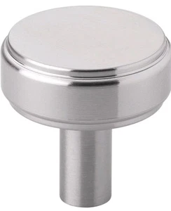 24 Pk GlideRite 1-1/2" Solid Smooth Round Cabinet Hardware Knob Satin Nickel - Picture 1 of 4