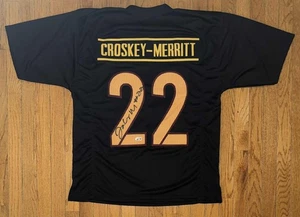 Jacory Croskey-Merritt Signed Black Custom Jersey Washington Commanders BAS - Picture 1 of 1