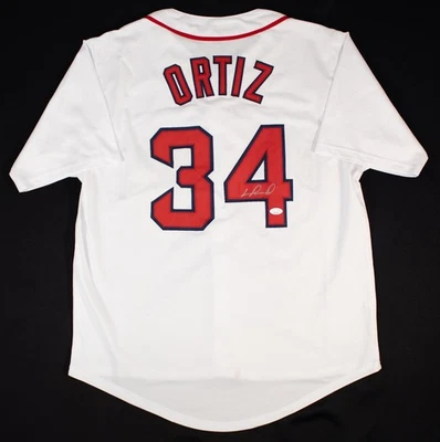Autographed / Signed David Ortiz BIG PAPI Baseball Jersey  JSA COA - Image 1 of 3
