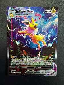 Jolteon VMAX SWSH184 Arte Antiguo Arte Completo Holo Estrella Negra Promo Pokemon Juego de Cartas Coleccionables - Imagen 1 de 12