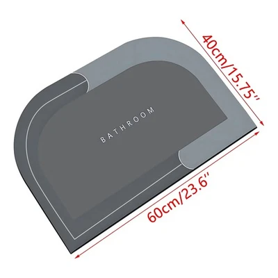 Badematte Saugfähig Badteppich Badvorleger Duschvorleger Duschmatte Rutschfest - Bild 1 von 4