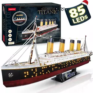 Puzzle 3D LED 88 CM Titanic - Barca Modello Titanic Giocattoli per Adulti E Adol - Foto 1 di 12
