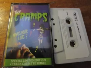 The Cramps Cassette What's Inside A Girl? Big Beat Rec s CRAMP 1 tape Single - Picture 1 of 4