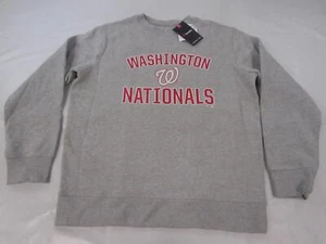 New -Minor Flaw- Washington Nationals Mens Size XL XLarge Gray Sweatshirt - Picture 1 of 4