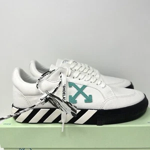 Off-White Low Vulcanized Women's Sneakers Size 41 EU / 11 US White Green - Bild 1 von 9