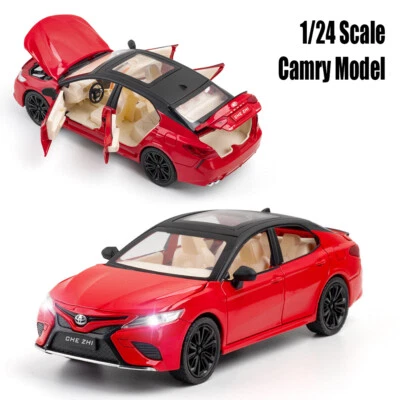 1/24 Toyota Camry Diecast Model Car Toy Sound Light Kids Gift Toy Collectible - Image 1 of 4