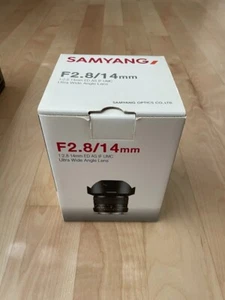 Samyang 14mm f/2.8 ED AS IF UMC Camera Lens For Nikon F Mount - Picture 1 of 2