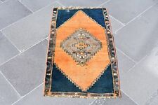 Turkish rug, Oushak rug, Small rug, Vintage rug, Wool rug, 1.6 x 2.9 ft. RS8366