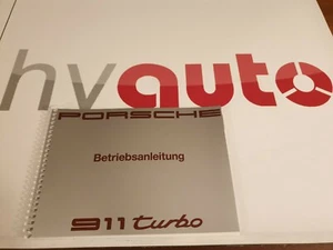 Original Betriebsanleitung Handbuch Porsche 911 turbo Typ 964 turbo 3.3 - Picture 1 of 12