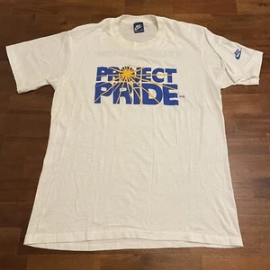 Vintage Nike Shirt 80s Project Pride Large Rare Geisha Relay - Picture 1 of 5