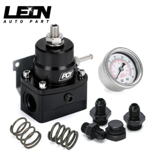 Universal Adjustable Fuel Pressure Regulator w/ No Oil Gauge & 3 Pressure Spring - Picture 1 of 15