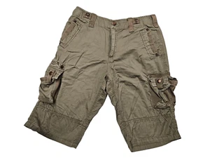 Alpha Industries Green Lightweight Cargo Shorts Adjustable Waist size 16 - Picture 1 of 9