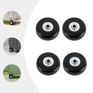 Duplex bearing and 360° rotating Replacement wheel Suitcase Wheels 220lbs load - Picture 1 of 23