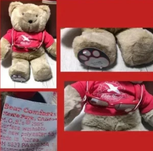 Vintage 1985 80s EDDIE TEDDY by Eddie Bauer Plush 20" - Picture 1 of 4