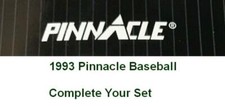 1993 Pinnacle Baseball Singles 1 - 200 Complete Your Set