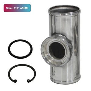 2.5" 63MM SSQV SQV Schlag Aus Ventil Adapter BOV Turbo Aluminum Rohr Silber - Bild 1 von 9
