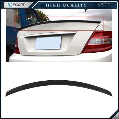Fits 08-14 Mercedes Benz W204 C Class Real Carbon Fiber Rear Spoiler Wing - Image 1 of 4