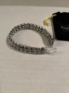 Invicta Herren Schmuck Edelstahl Kubanische Glieder Armband Simulierte Diamanten - Bild 1 von 12