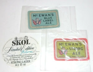 McEwan's Ale & Skol Lager Bier Etikett - Bild 1 von 2