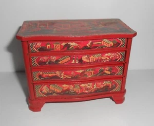 Doll House Miniature Asian Inspired 4-Drawer Dresser - Picture 1 of 7