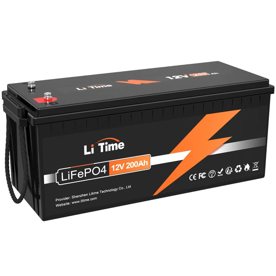 LiTime 12V 200Ah LiFePO4 Battery for Off-Grid Motorhome