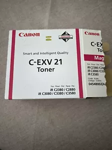 NEW Canon C-EXV 21 Genuine Original MAGENTA Toner Cartridge - Picture 1 of 6