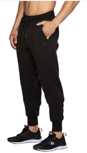 NUEVOS CON ETIQUETAS $78.00 Pantalones para Correr Cónicos RBX Para Hombre Pantalones de Sudadera Negros Medianos Extra Grandes - Imagen 1 de 10