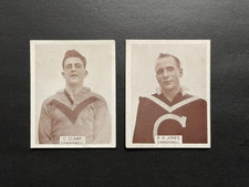 FOOTBALL CIGARETTE CARD 1933 WILLS ISSUES LARGE SIZE CARDS 2X VFL CAMBERWELL