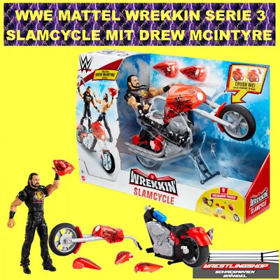 WWE MATTEL ELITE BASIC SLAMCYCLE MIT DREW MCINTYRE WREKKIN SERIE 3 - SLAM CYCLE