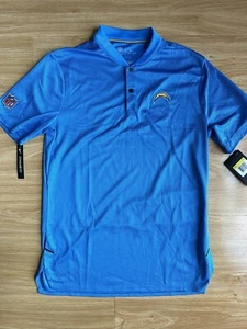 NEU Nike NFL Los Angeles Chargers Dri-Fit geknöpftes Polo (Größe S) 906036-481 UVP 85 $ - Bild 1 von 13