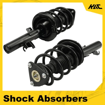 Par de 2 muelles helicoidales puntales completos delanteros para Volvo C70 C30 V50 2004-2011 S40 EE. UU. Foto 1 de 4