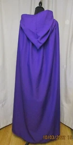 PURPLE HOODED CAPE/CLOAK - HALLOWEEN- PAGAN - WITCH - Picture 1 of 2