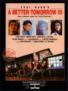 A BETTER TOMORROW III_3__Original 1989 anuncio comercial / anuncio__TSUI HARK_CHOW YUN-FAT - Imagen 1 de 1